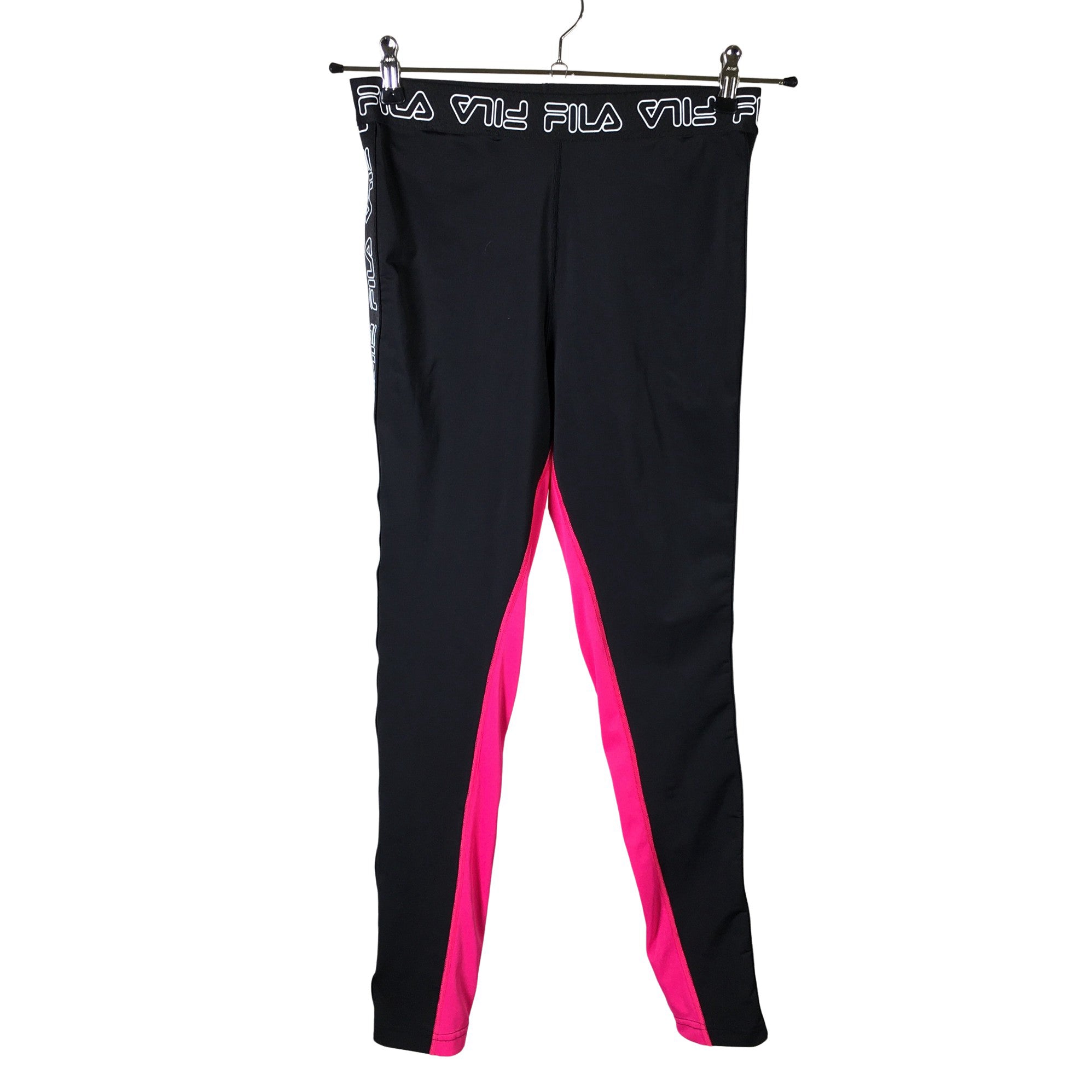 Fila Fila Sport womens Black Stretch Elastic Waist Pull On Capri Leggings  Size Medium | Grailed